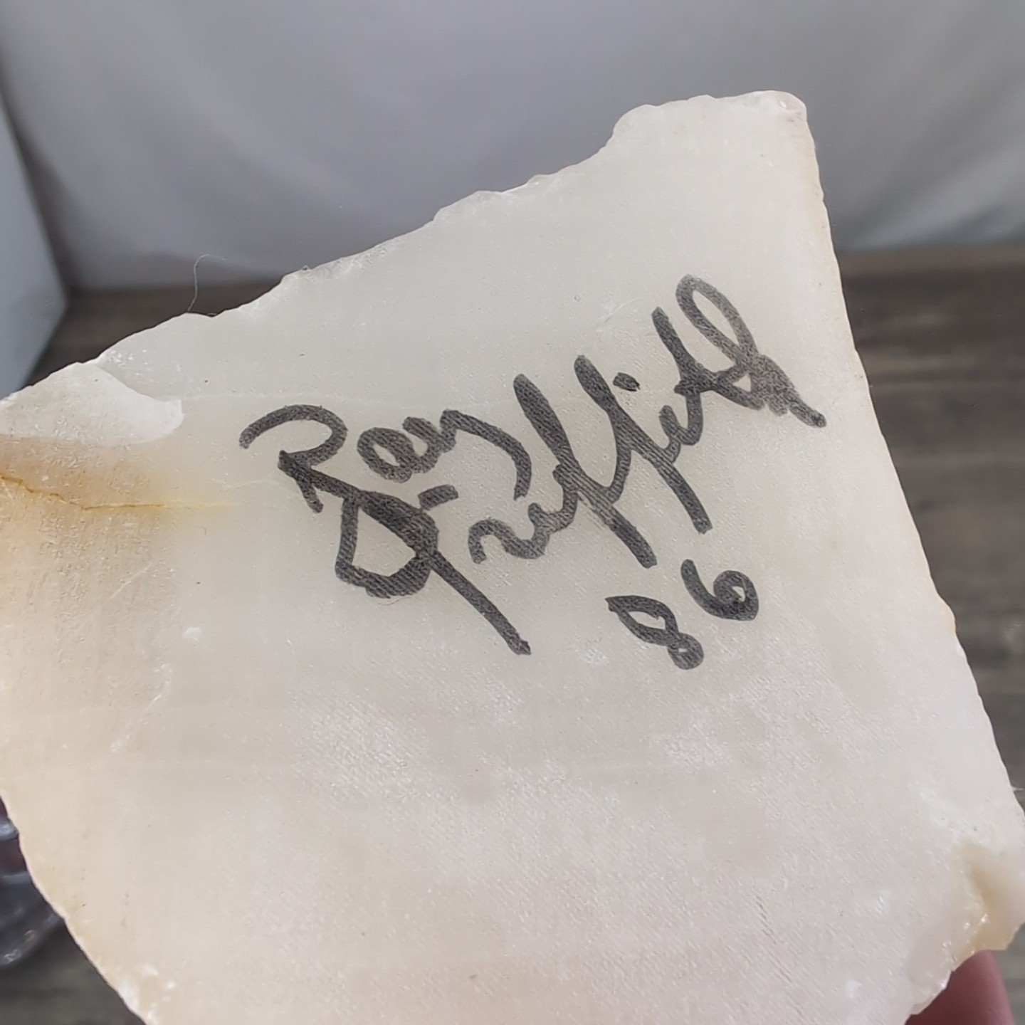 Vintage Tole Wild Rose Sculpture Rock Base Signed 1986 11.5in OOAK Decor