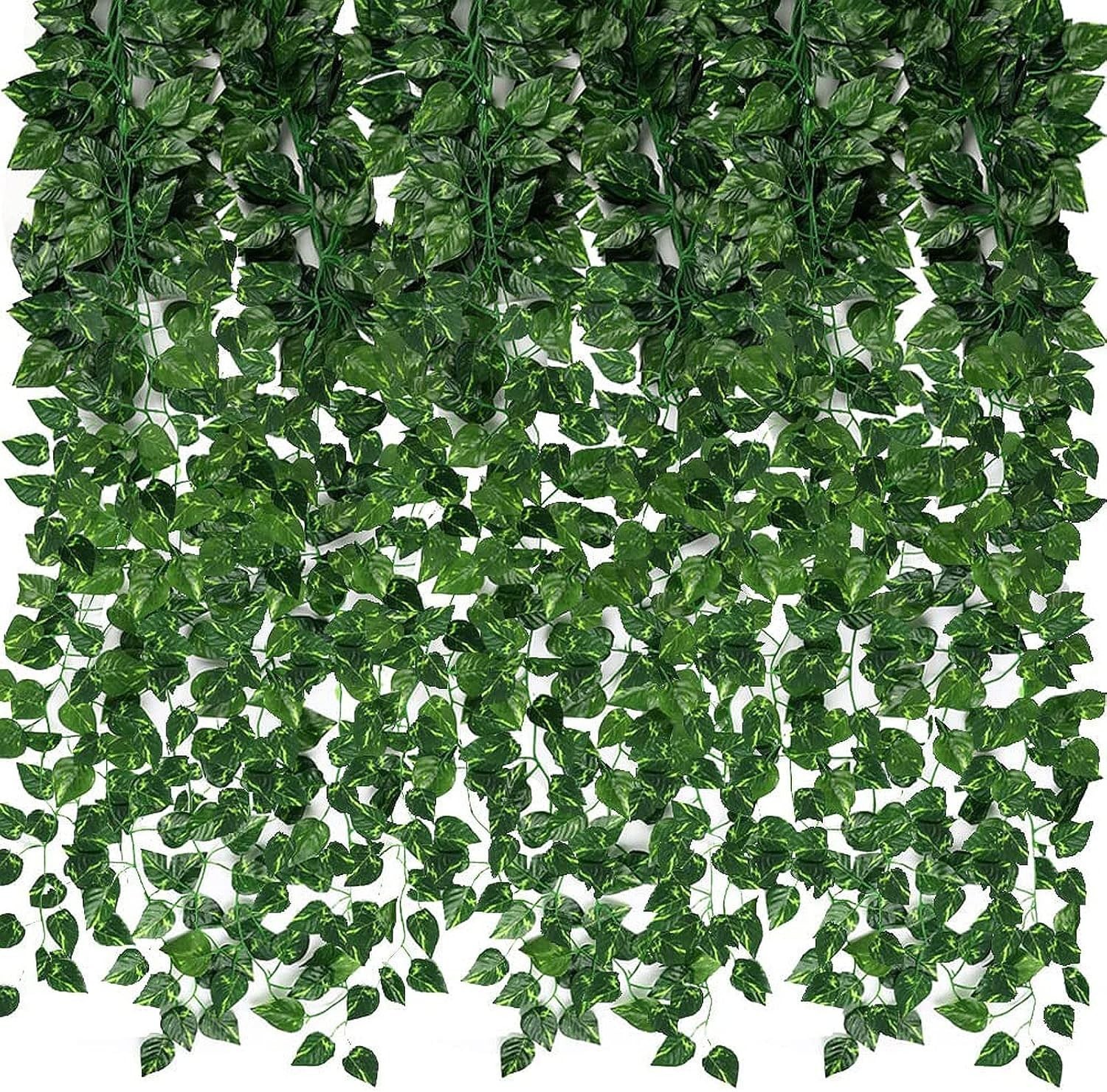 24-Pack Artificial Ivy Vines, 168ft Green Indoor/Outdoor Room Decor