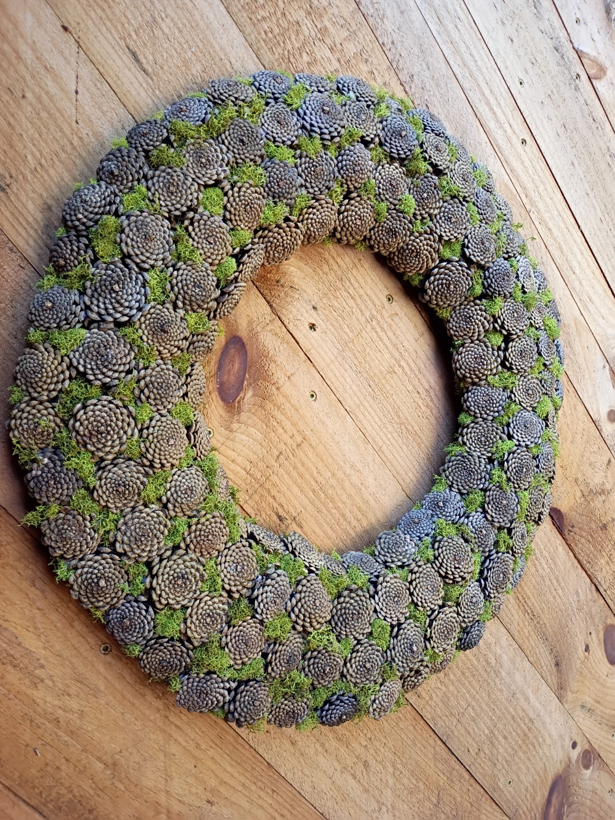 Rustic Handmade Handmade Pine Cone Wreath Fall Winter Home Natural Decor