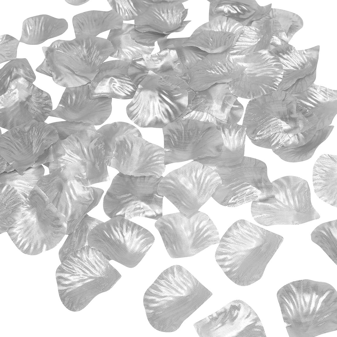 1350 PCS Silver Artificial Silk Rose Petals Wedding Valentines Day Decor