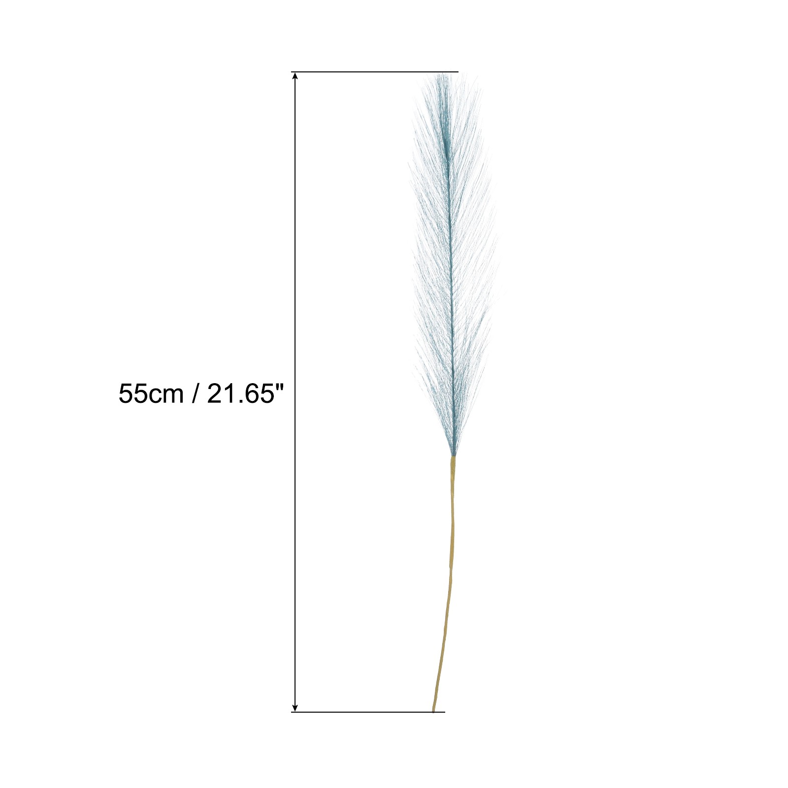 25Pcs Pampas Artificial Grass,21″ Fake Pampas for Wedding Decor Green Blue