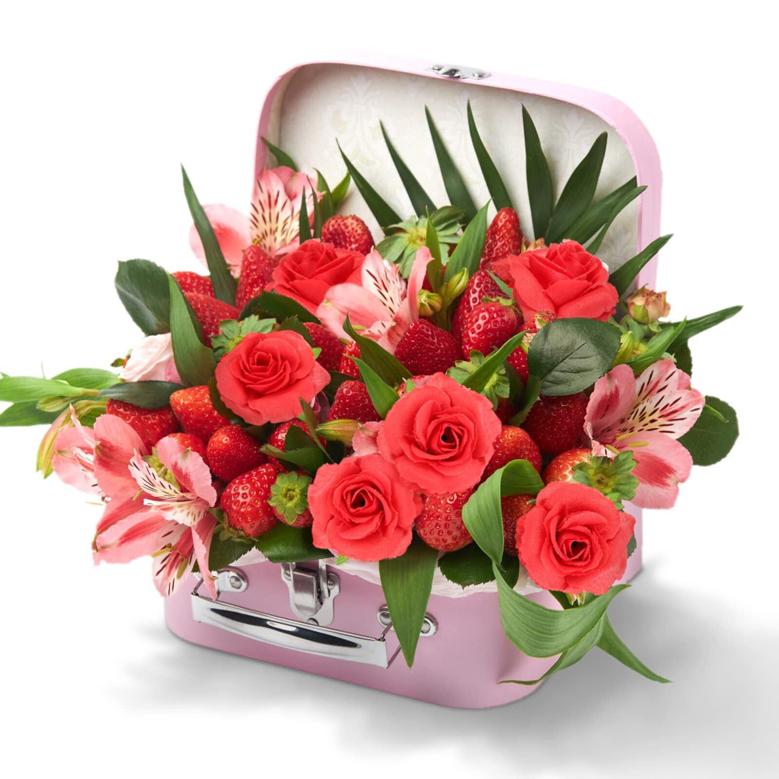 Kesoto 50pcs Red Roses Buds Artificial Flowers Bulk, 1.6″ Small Silk Fake Ros…