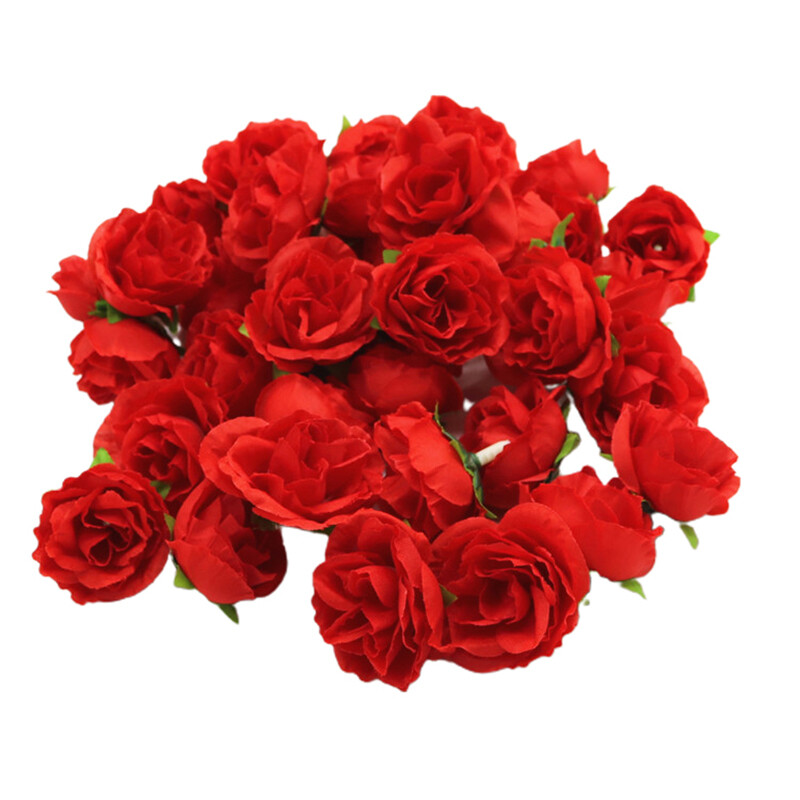 50/200X Artificial Fake Rose Flower Heads Silk Bulk Bouquet Wedding Party Decor
