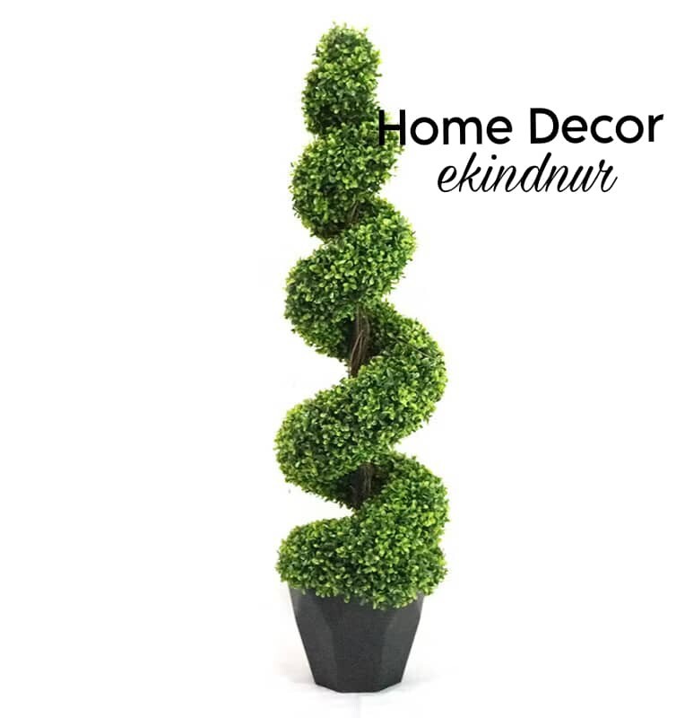 39 Inch Artificial Boxwood Decorative Plant Faux Plant Outdoor Green Fake Plant