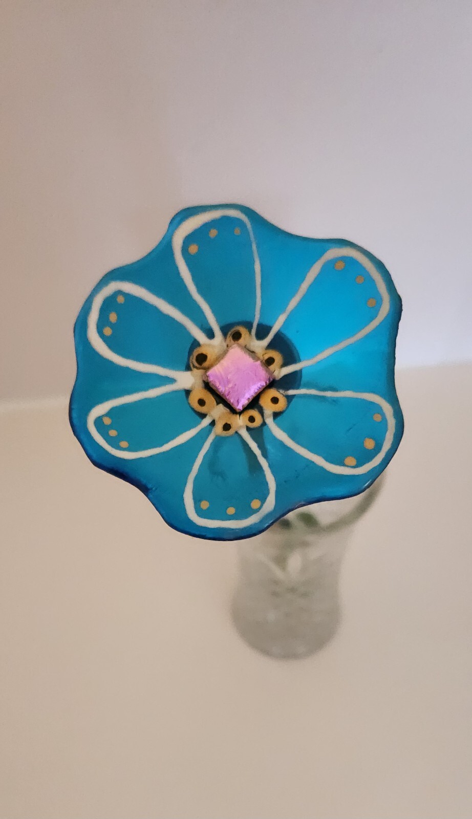 3″ to 3 1/4″ Forever Flowers – Handcrafted with Fused Glass (vase not included)