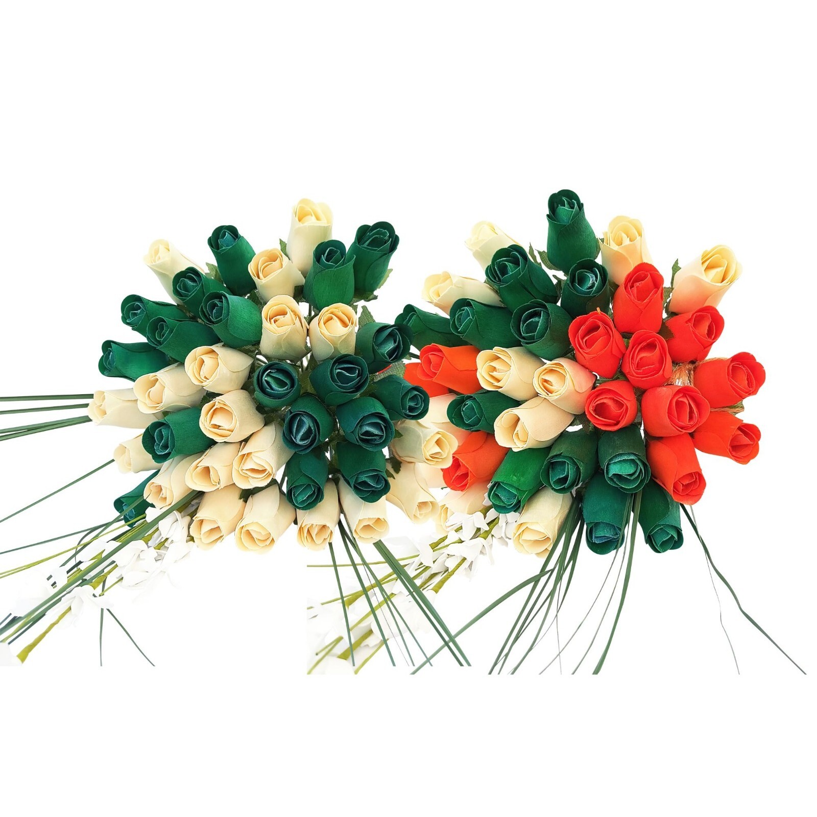 Saint Patrick’s Day Flower Bouquet. The Original Wooden Rose 1, 2, 3 Dozen