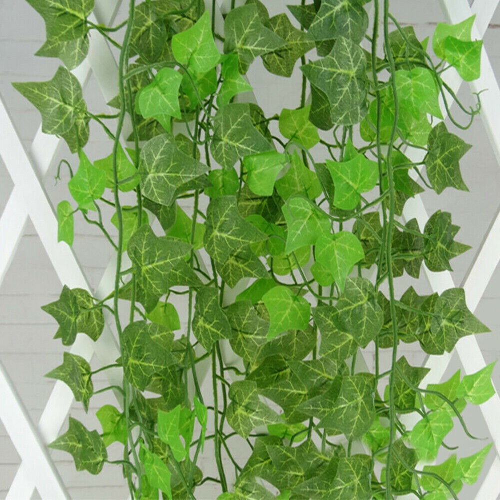 12 Strands 94 FT Artificial Ivy Vines Leaves Silk Garland for Home Office Decor