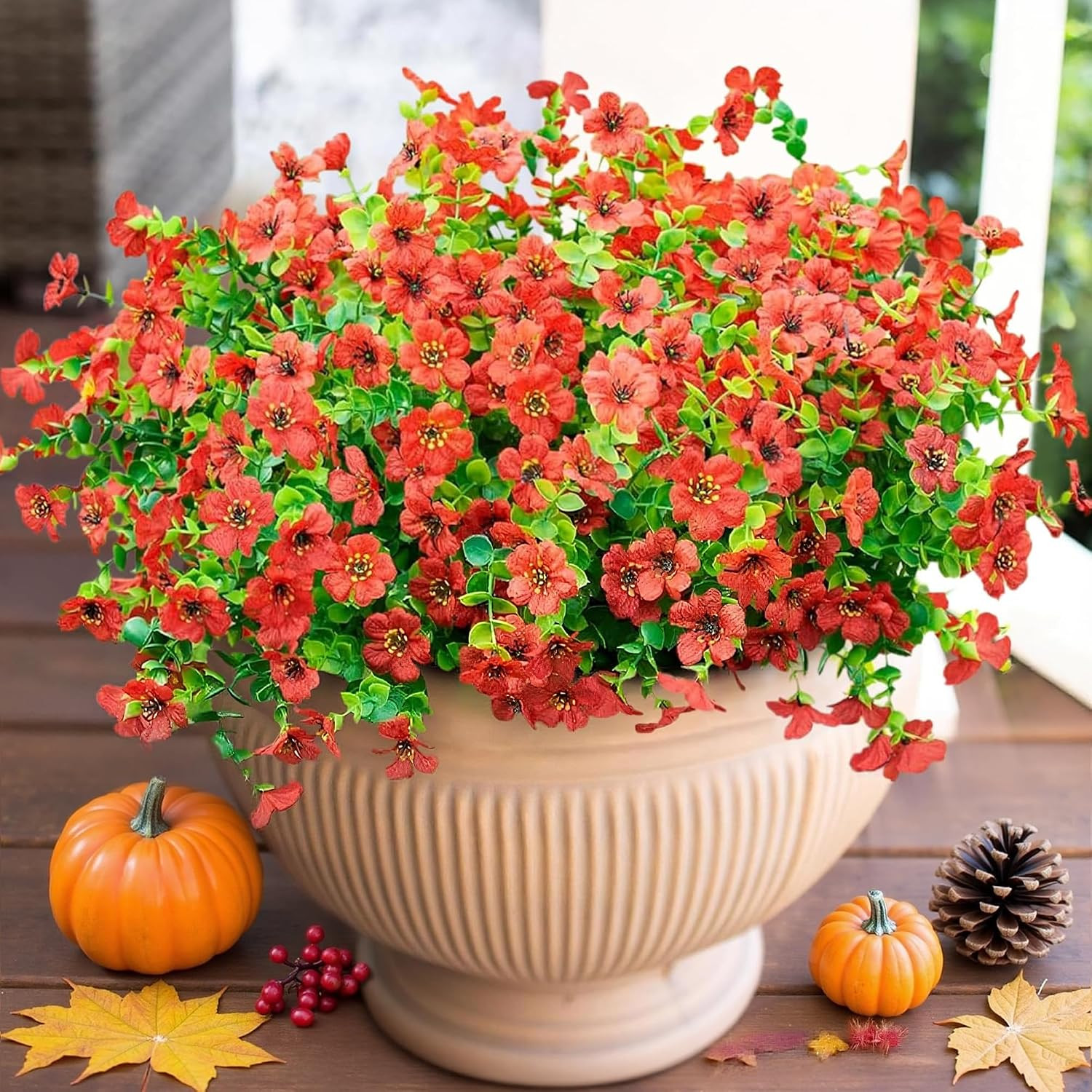 Artificial Flowers for Outdoor Indoor Garden Home Decoration, Faux Flower Daisy