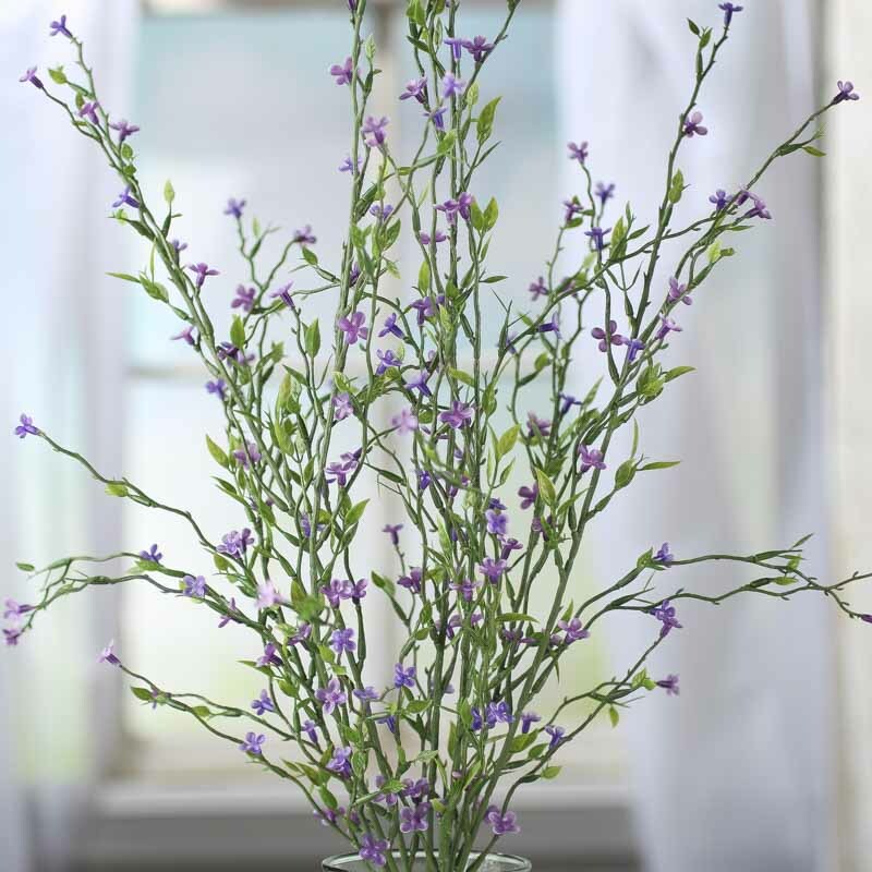 Factory Direct Craft Artificial Purple Meadow Wildflower Bush