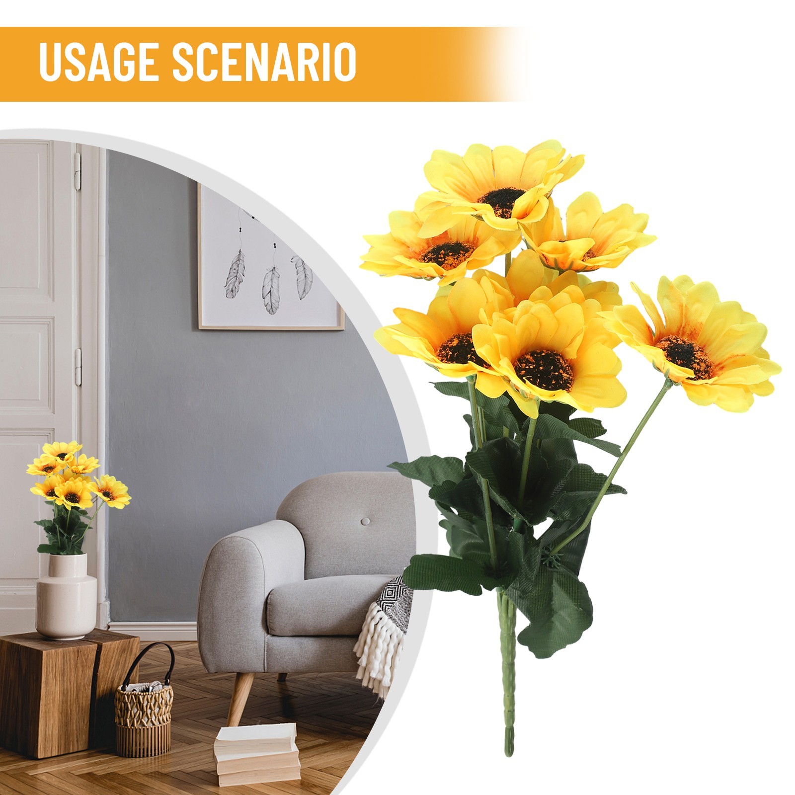 Artificial Sunflower Daisies Garden Wedding Party Decor Home Decorations