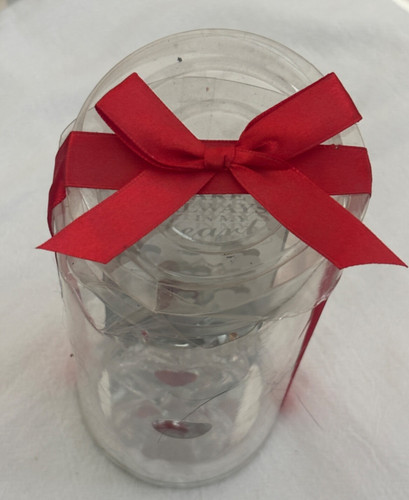 Novelty Glass HEART YOU ARE ALWAYS IN MY HEART New IN PACKAGE 6.5″