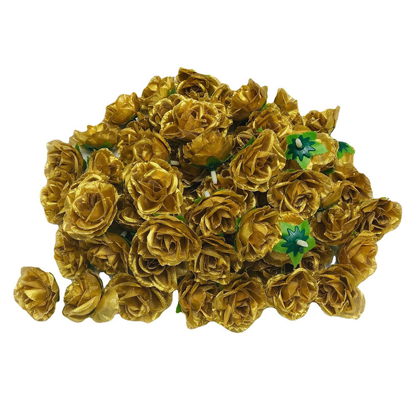 50/200X Artificial Fake Rose Flower Heads Silk Bulk Bouquet Wedding Party Decor