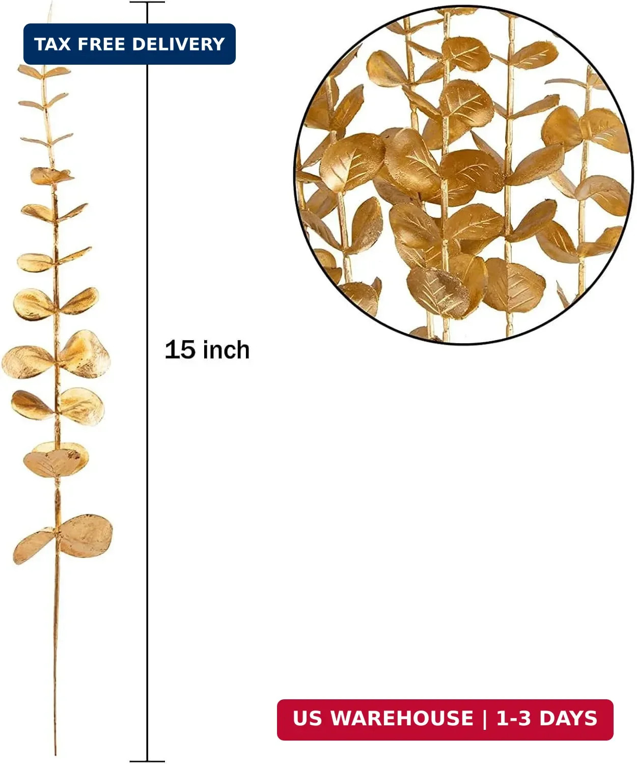 Eucalyptus Stems 12 PCS Artificial Leaves Home Office House Table Decor Wedding