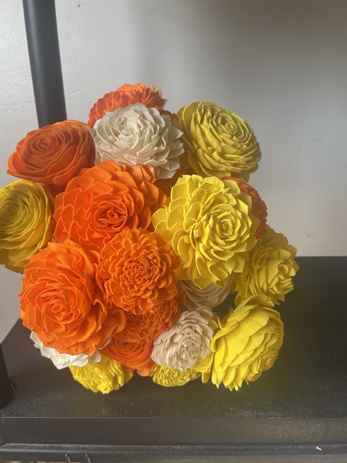 Handmade Wooden Flower Bundle Bouquet Arrangement – Sunshine