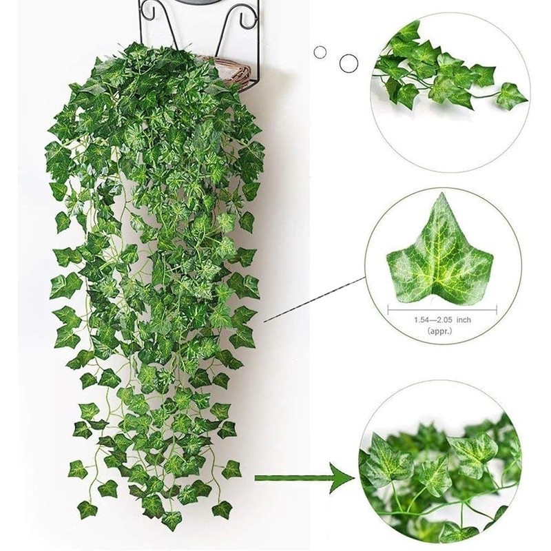 Artificial Ivy Vines 84ft Garland Green Leaves Indoor Outdoor Party Decoration