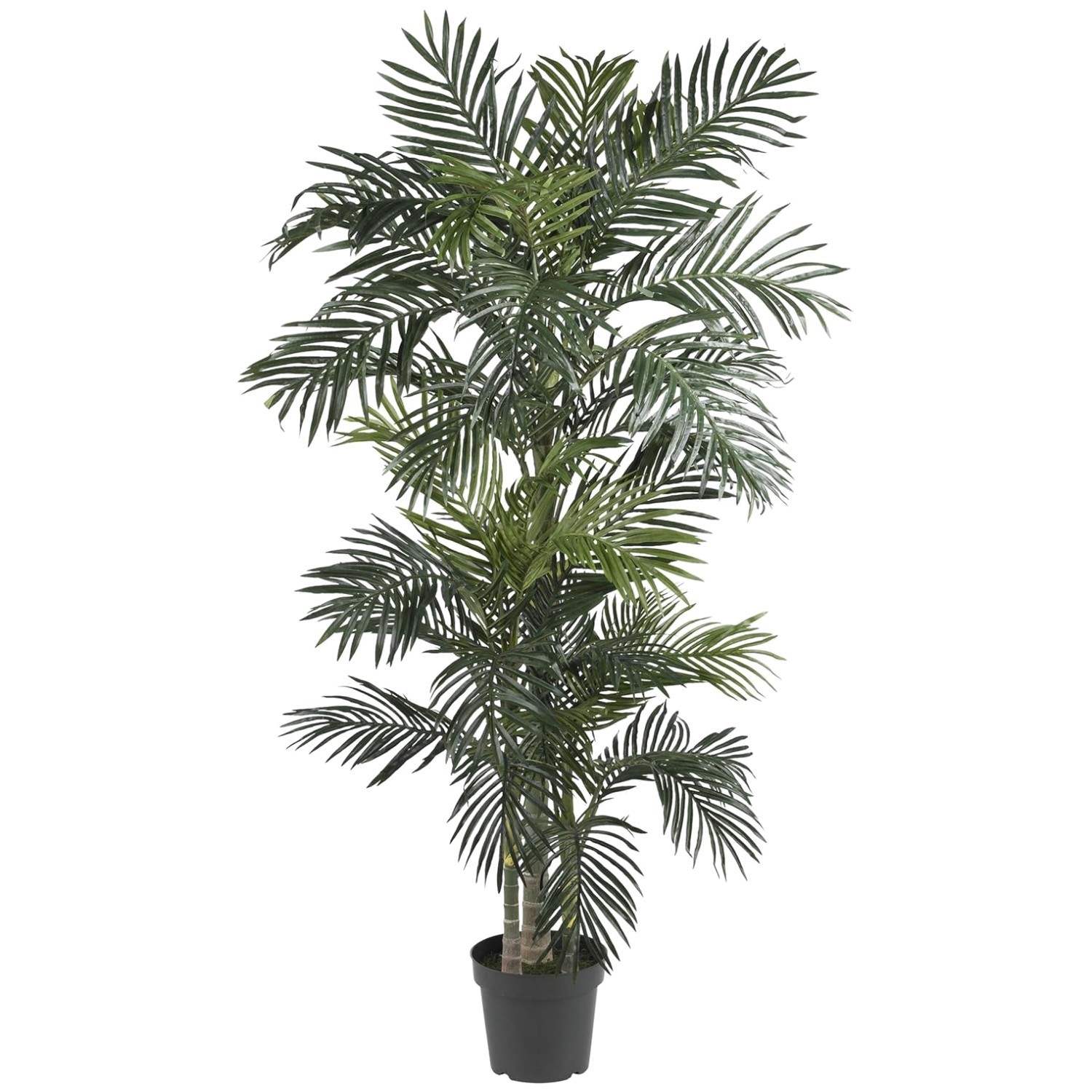 6.5ft Artificial Golden Cane Palm Tree – Indoor Silk Palm
