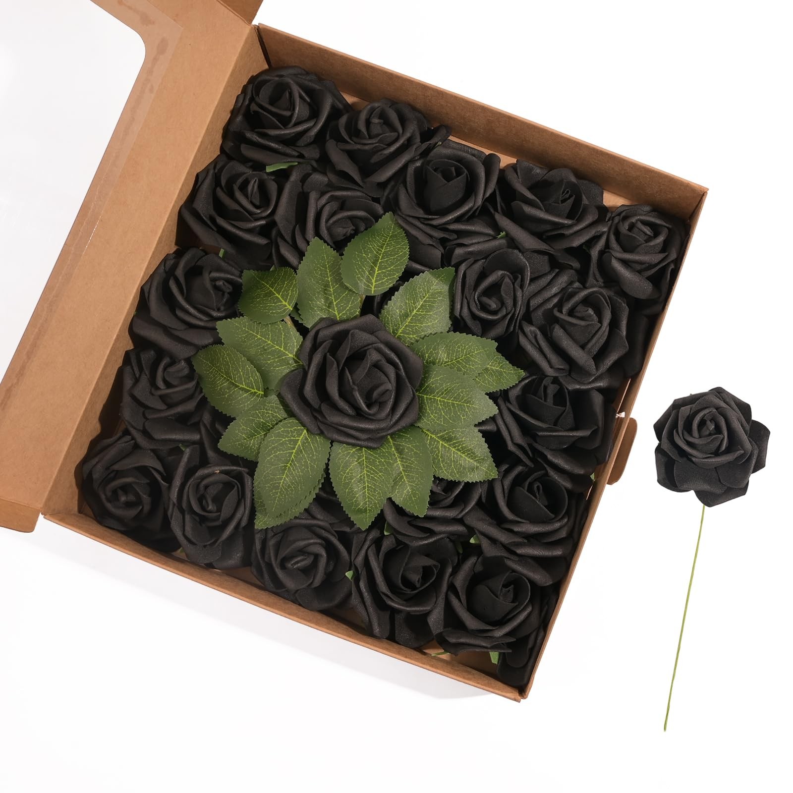 Artificial Flowers Fake Roses Faux Peony Foam Gardenia Combo for DIY Wedding …