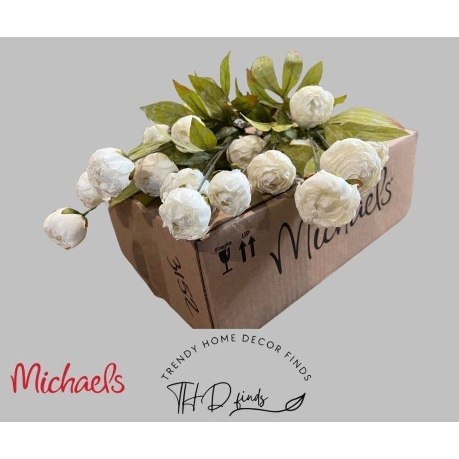 Viral Ashland Cream Peony Stem Michael’s- Set of 5