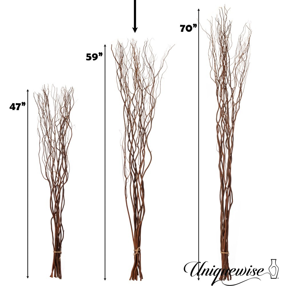 12 Pcs Natural Decorative Brown Mulberry Sticks – 47″ DIY Craft & Home Decor