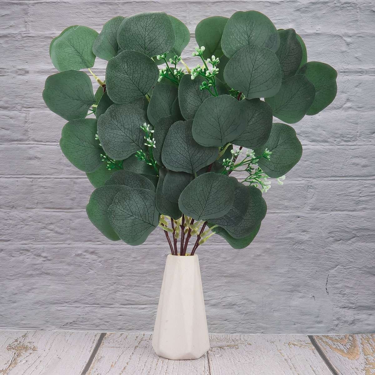10-30 Artificial Eucalyptus Leaves Stems Garland Wreath Plant Home Outdoor Decor