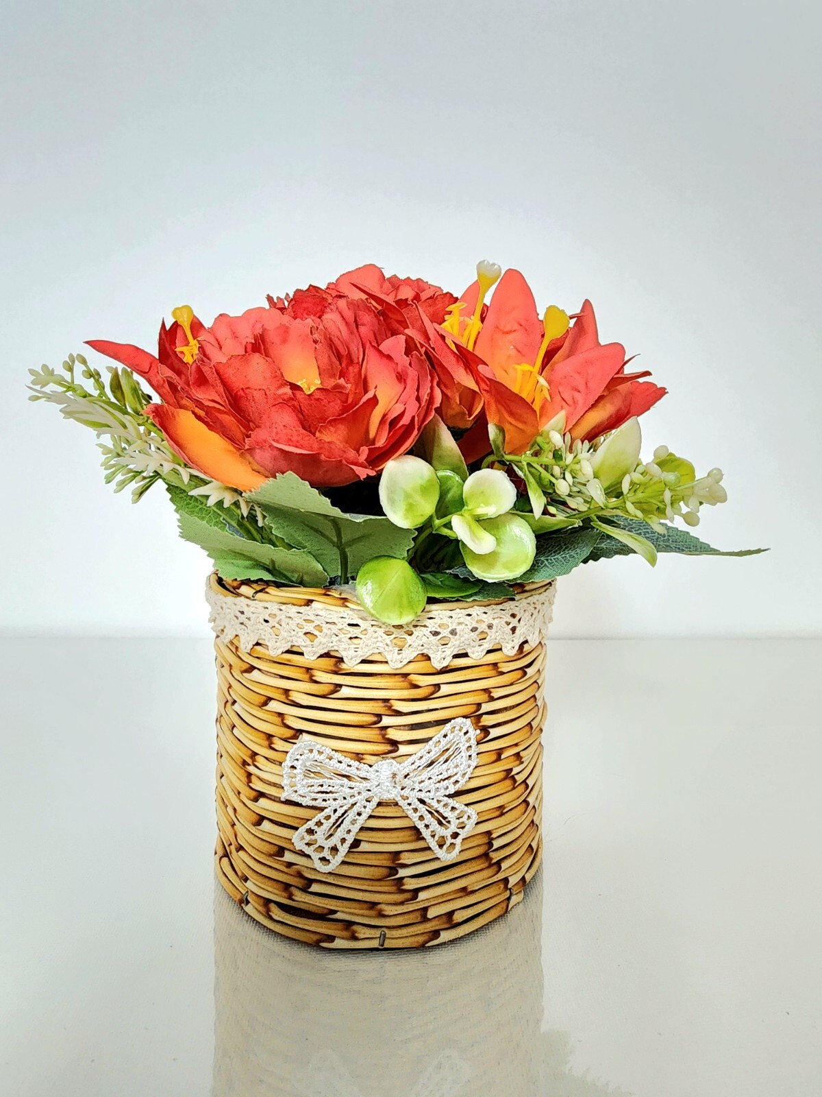 Artificial faux potted flowers plants home kitchen wedding office decorations