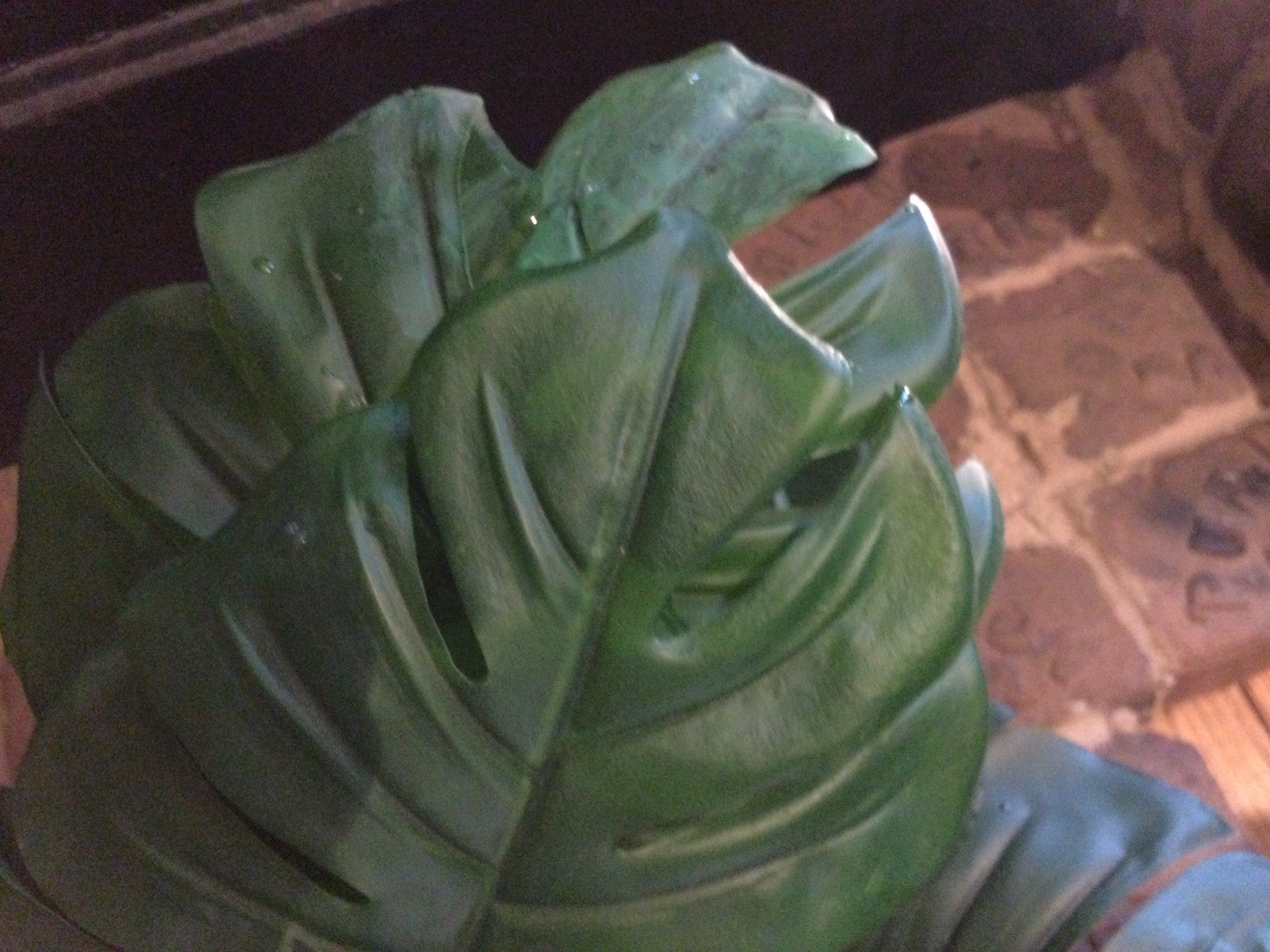 2 Small Artificial Fake Faux Plants➕Pots➕Stones 🌱Monstera➕Apple Leaf 📏16” Tall