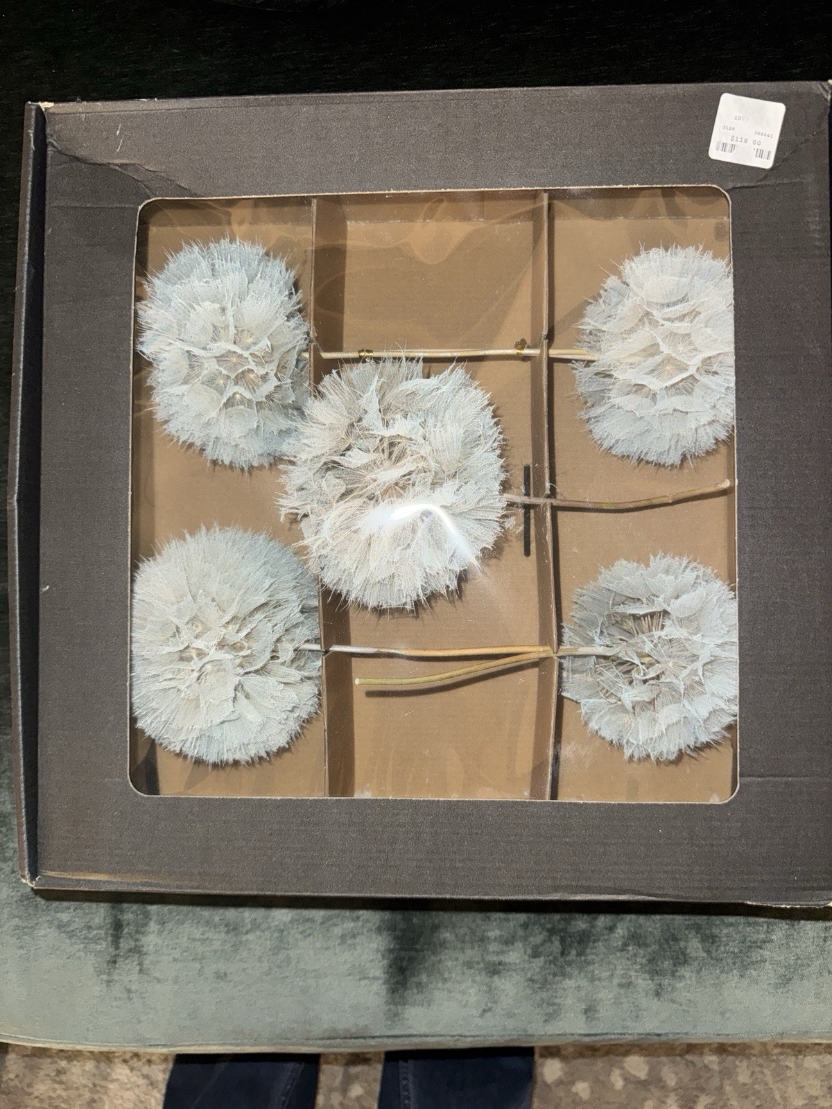 NEW Anthropologie x Terrain Crafted Botanical Dandelion Stems, Set of 5, Lilac