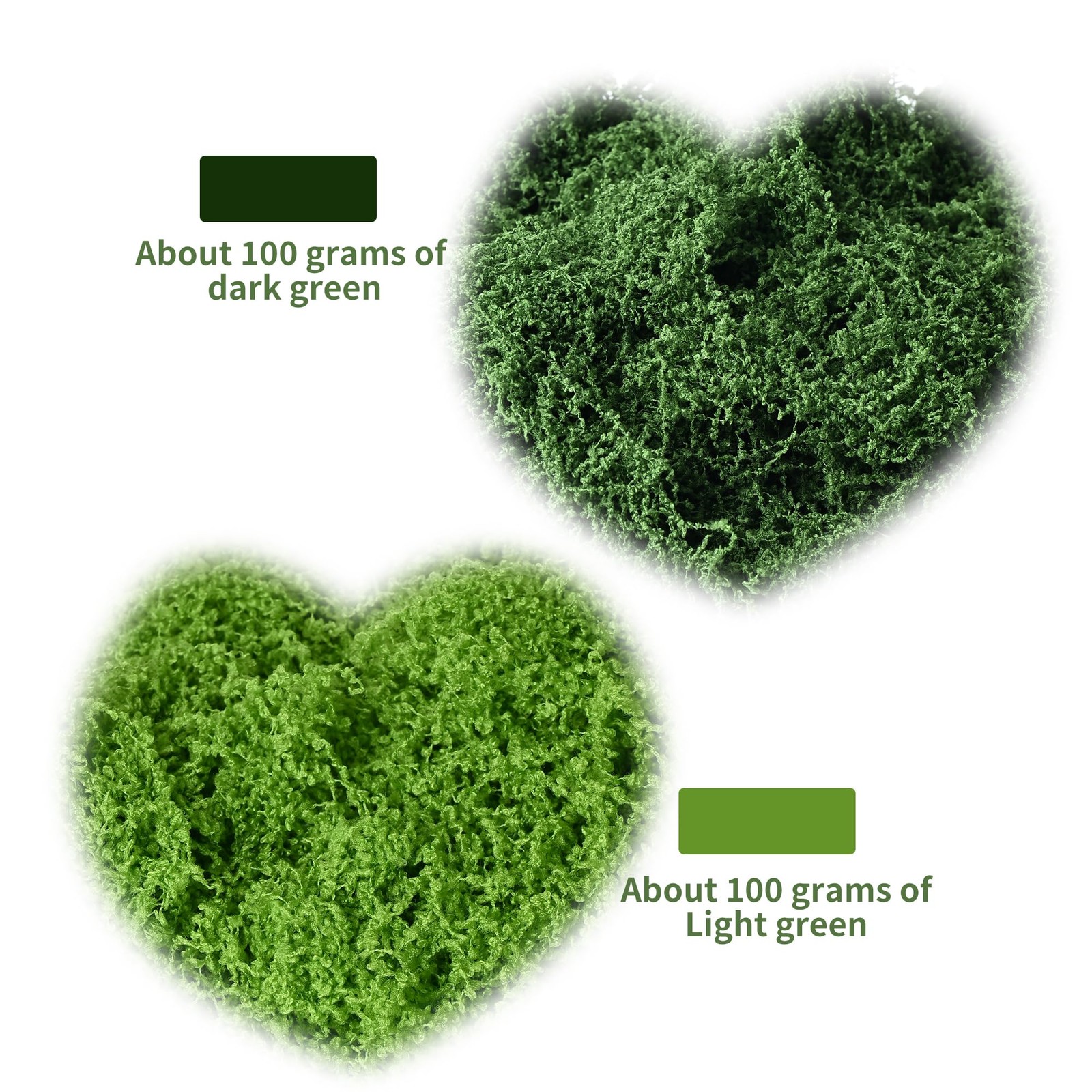 Fake Moss for Plants Indoor, 7OZ Dual-Color Artificial Moss for Crafts, Reali…