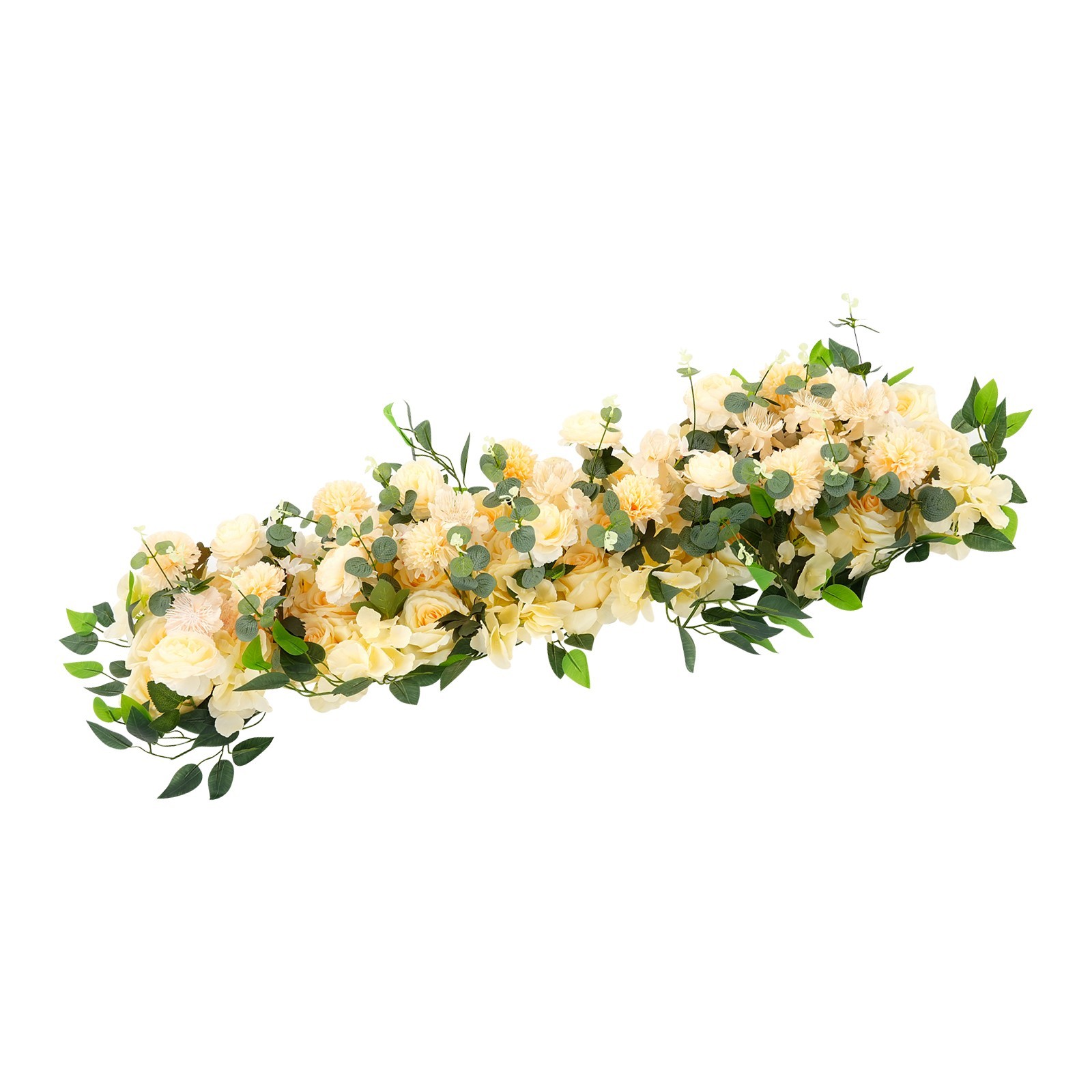 Artificial Flowers Row Elegant Silk Garland for Wedding Arch & Party Decor