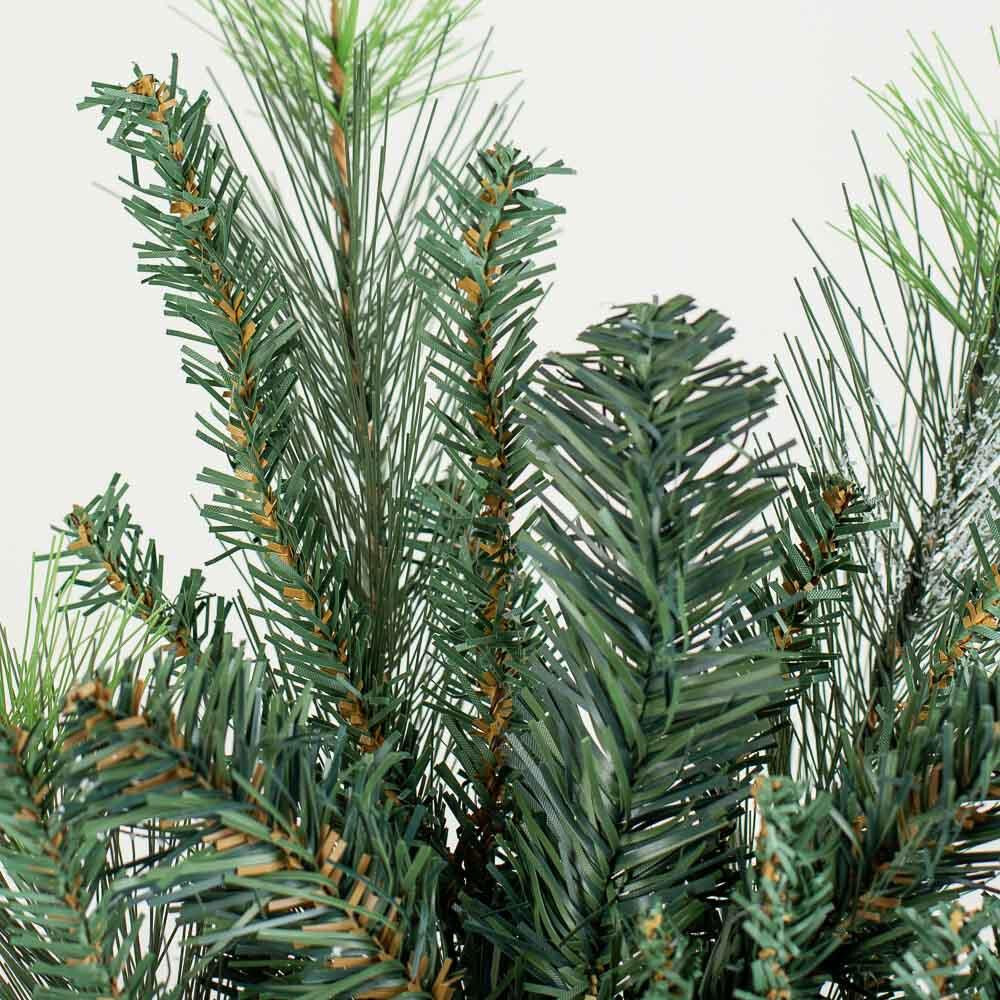 Set of 2 Snowy Artificial Mixed Pine 29″ Sprays with Pinecone Accents