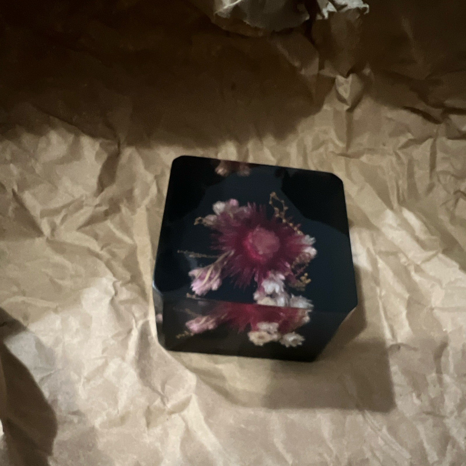 Black Pink White Floral