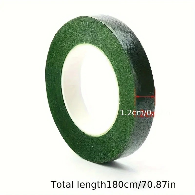 Florist Stem Tape Wire Floral Work Plastron Rose Flower Stamen Paper Wrap 20m