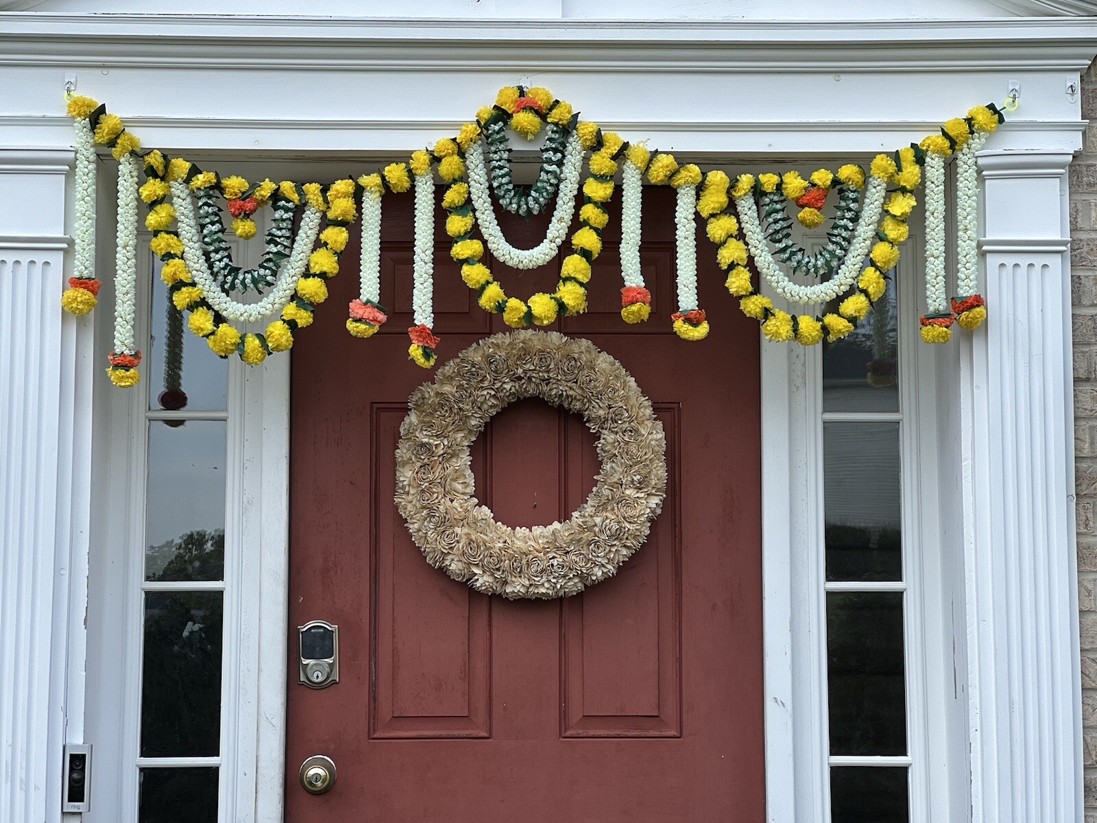 5.8 Feet Marigold backdrop Toran garland indian wedding diwali decor