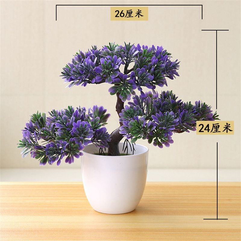 Bonsai Flower Simulation Plant Home Decorative Small Tree Straw Ball Creative