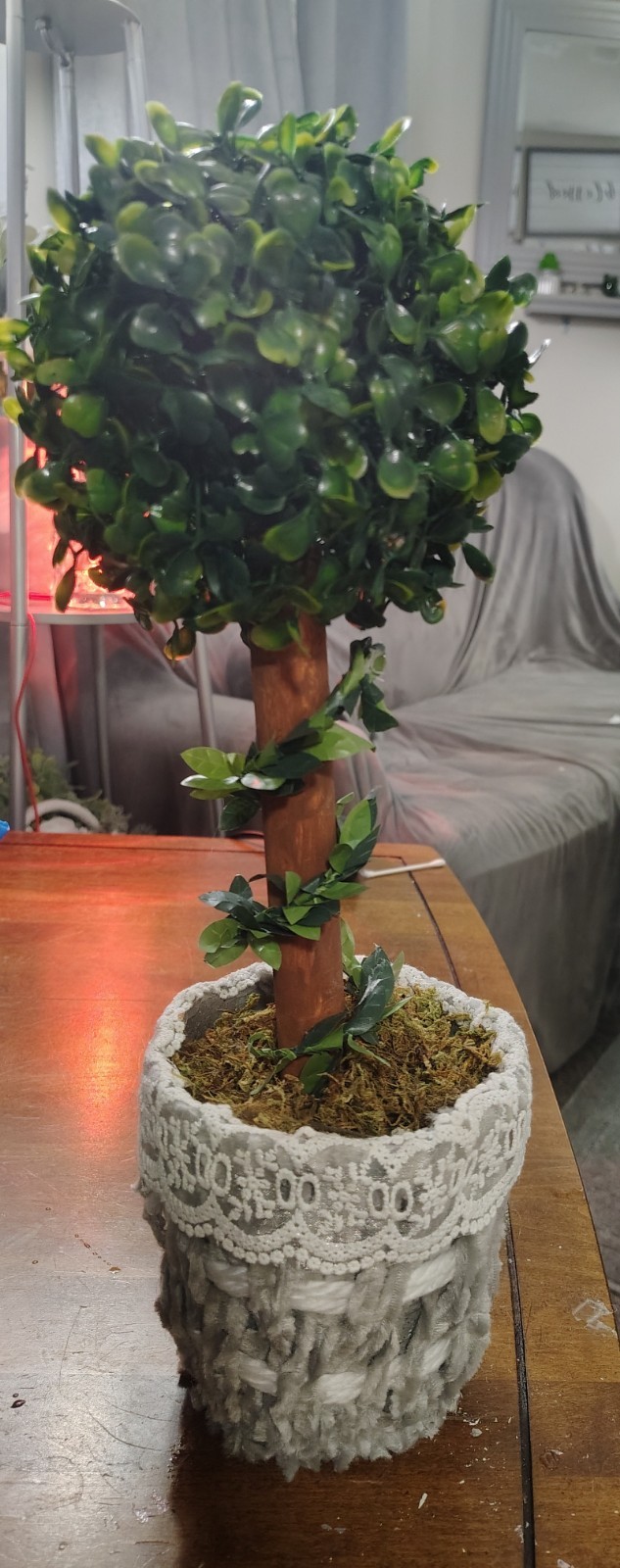 Handmade Faux Topiary Trees