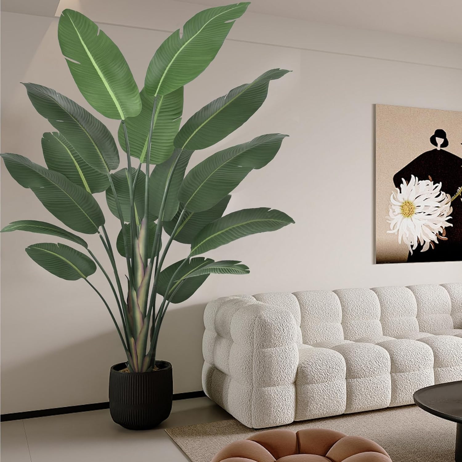 8Ft Tall Artificial Bird of Paradise Tree – Realistic Faux Plant for Home Decor