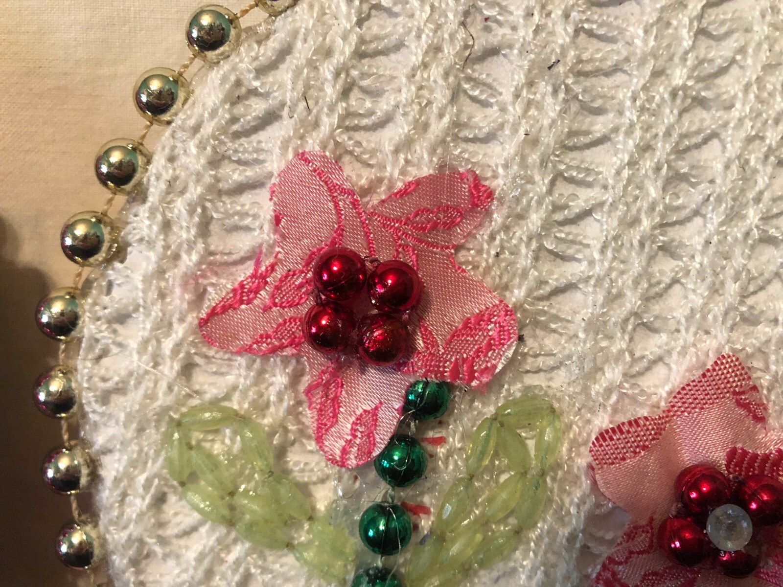 6″ Hand made flower wall décor set of 2 t