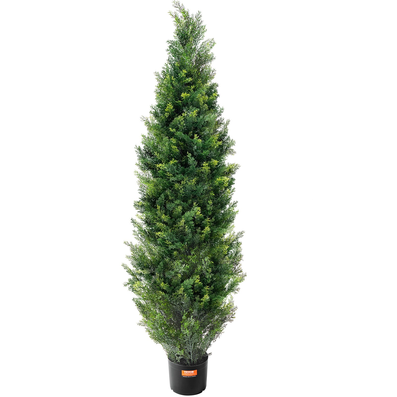 2 Pack 5ft Artificial Cedar Topiary Tree Plant UV Home Decor In/Outdoor