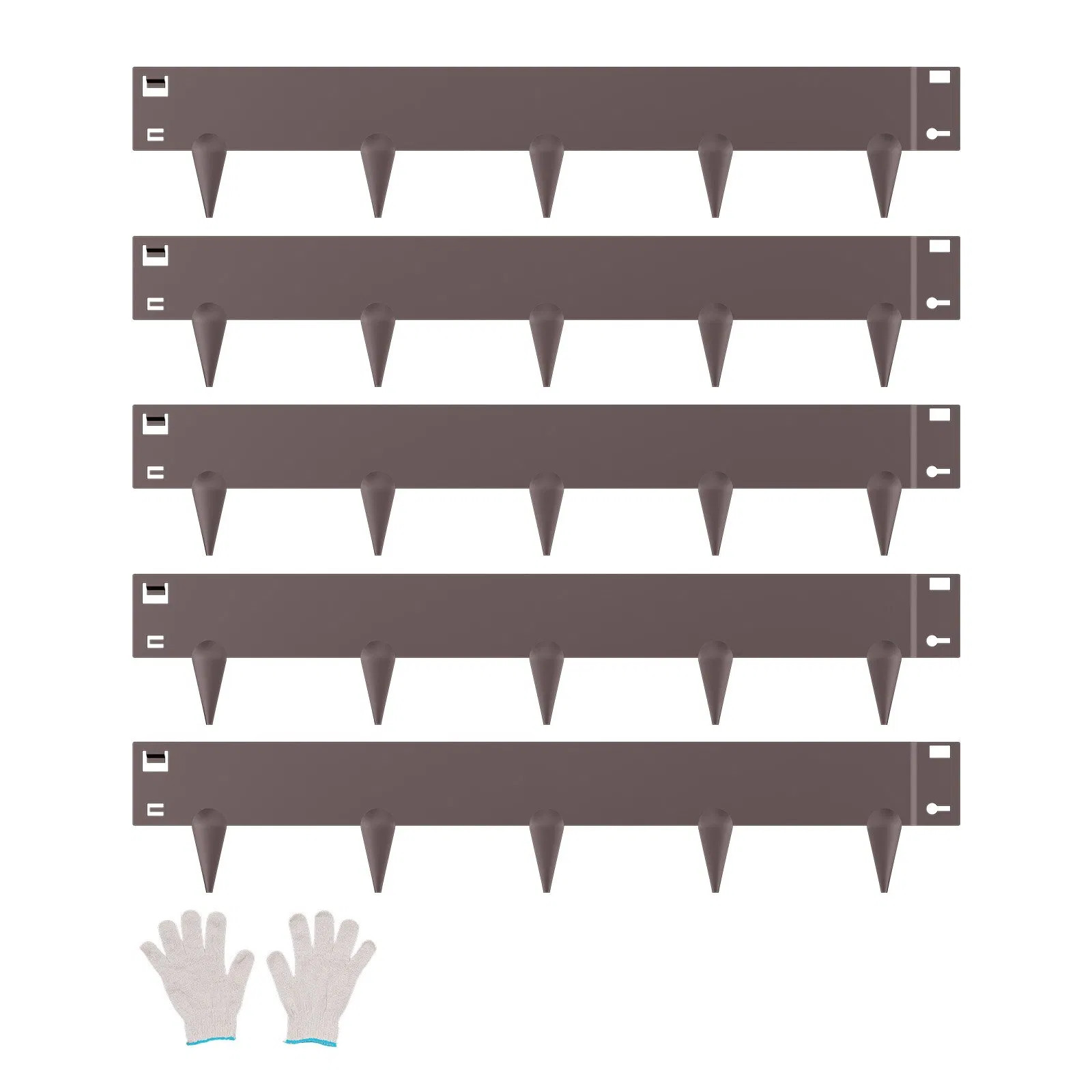 Steel Landscape Edging, 5 Packs 39 x 4 in Rust-Resistant Metal Landscape Edging,