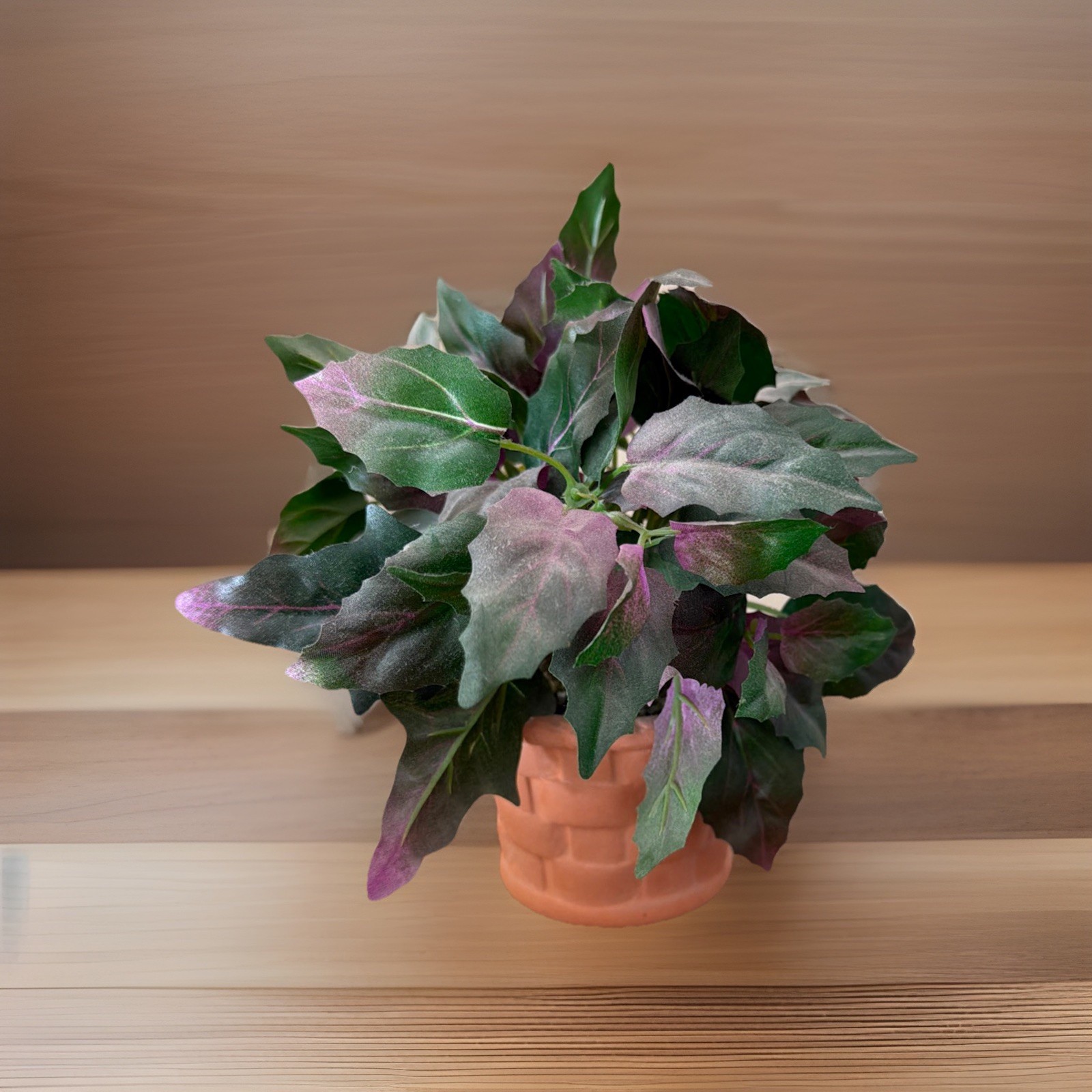 Nature’s Garden Artificial Flowers in Clay Basket