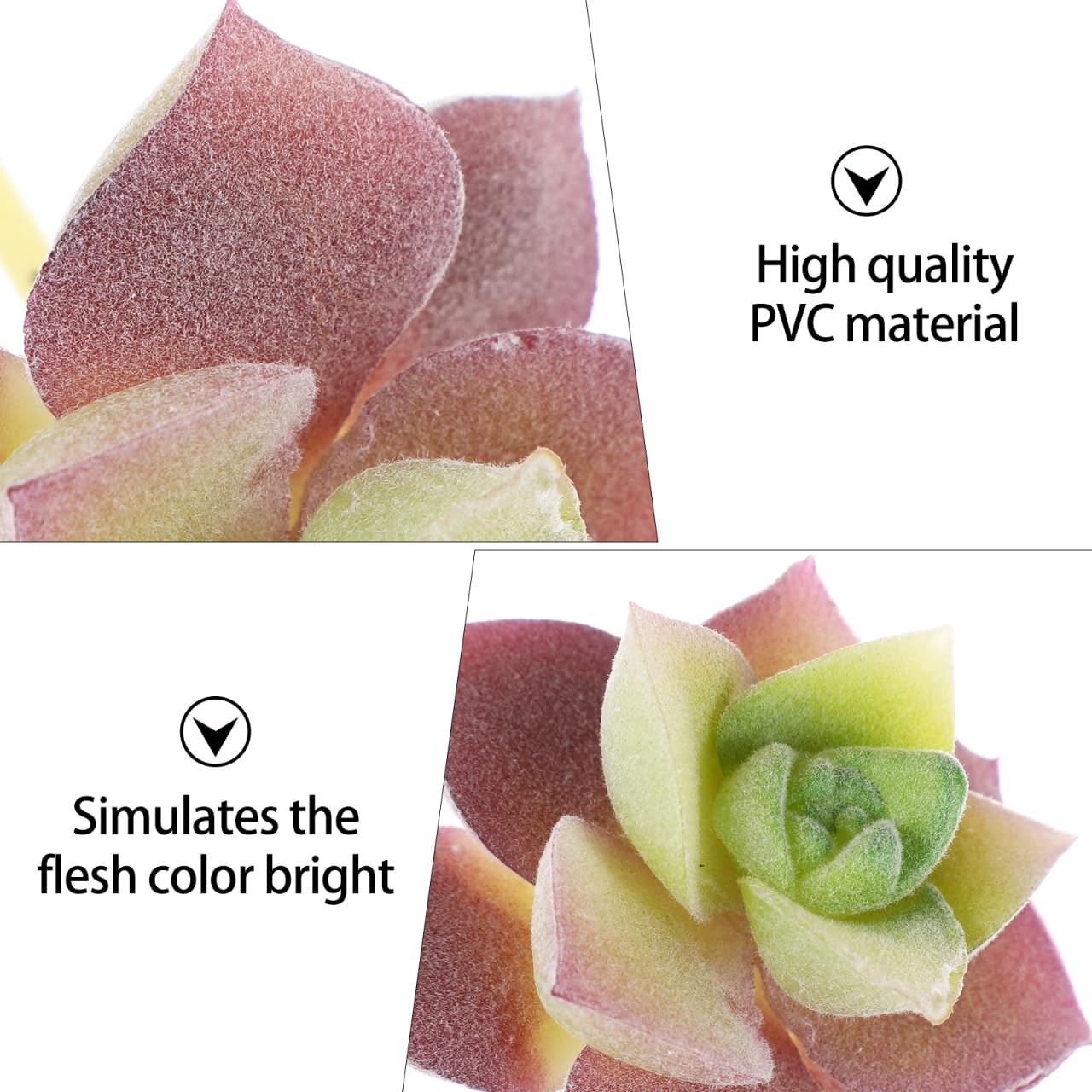 6pcs Simulated Succulents Artificial Plants for Outdoors Mini Fake Plants Hou…