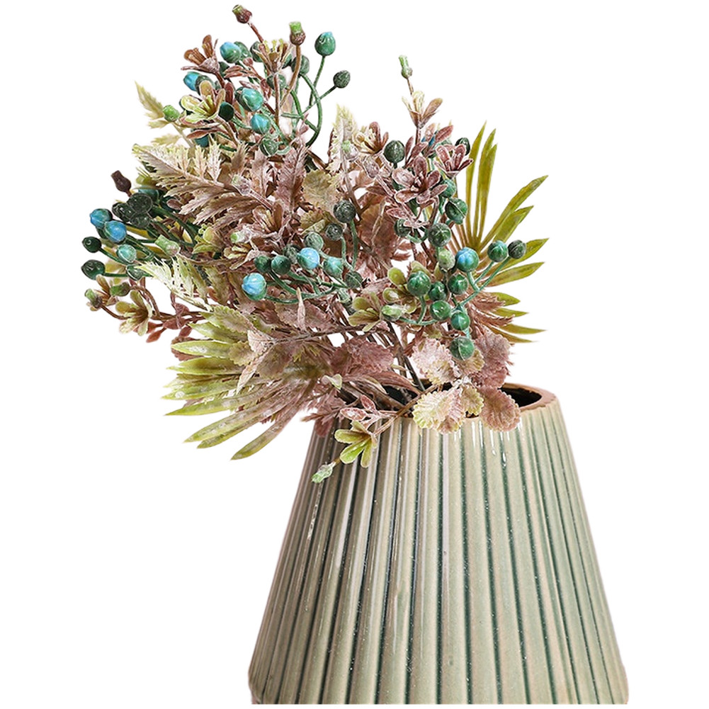 Artificial Banana Leaf Milan Grass Bouquet Plastic Flowers for Home Decor