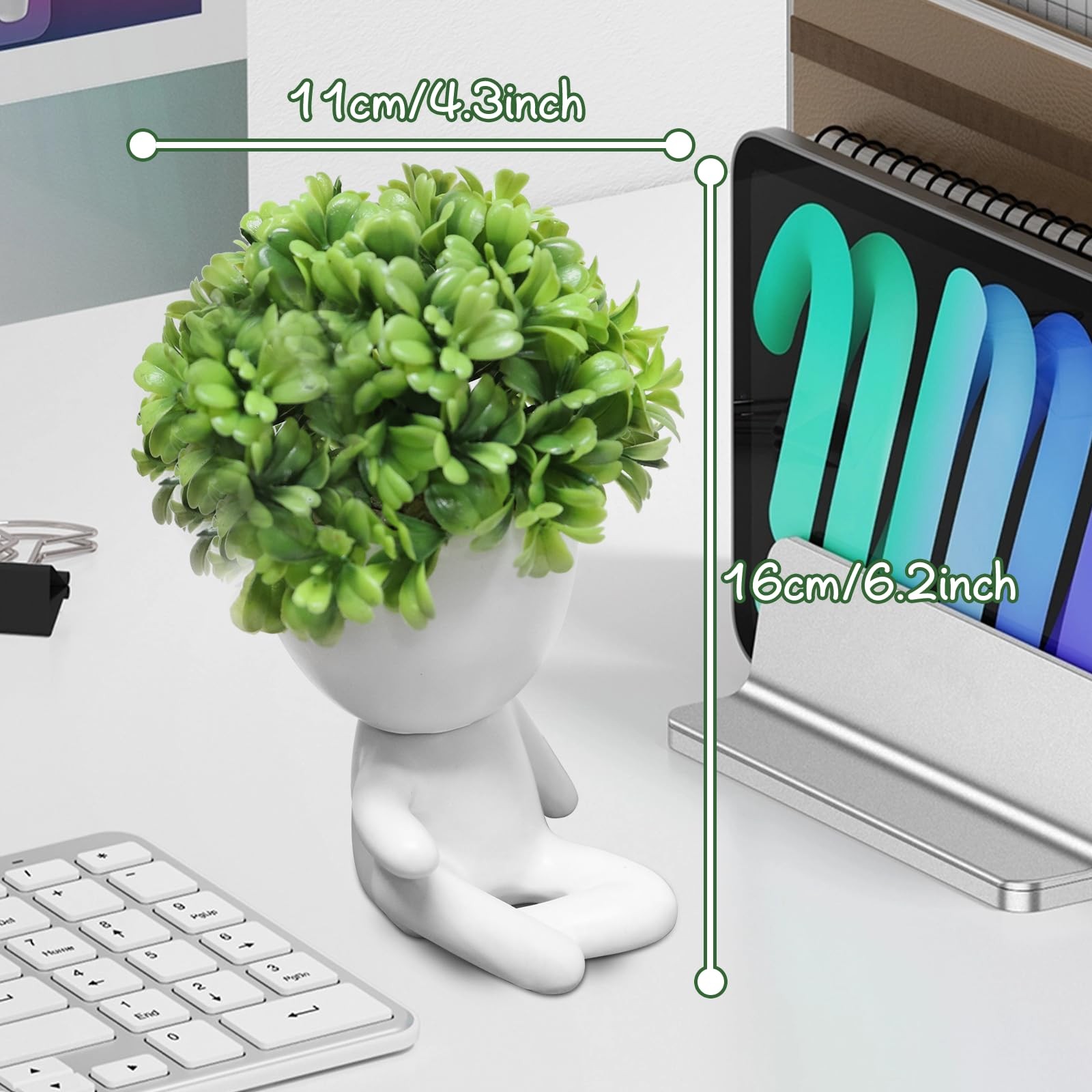 Small Artificial Succulents Potted Plants Faux Desk Decoration Fake 1 PCS