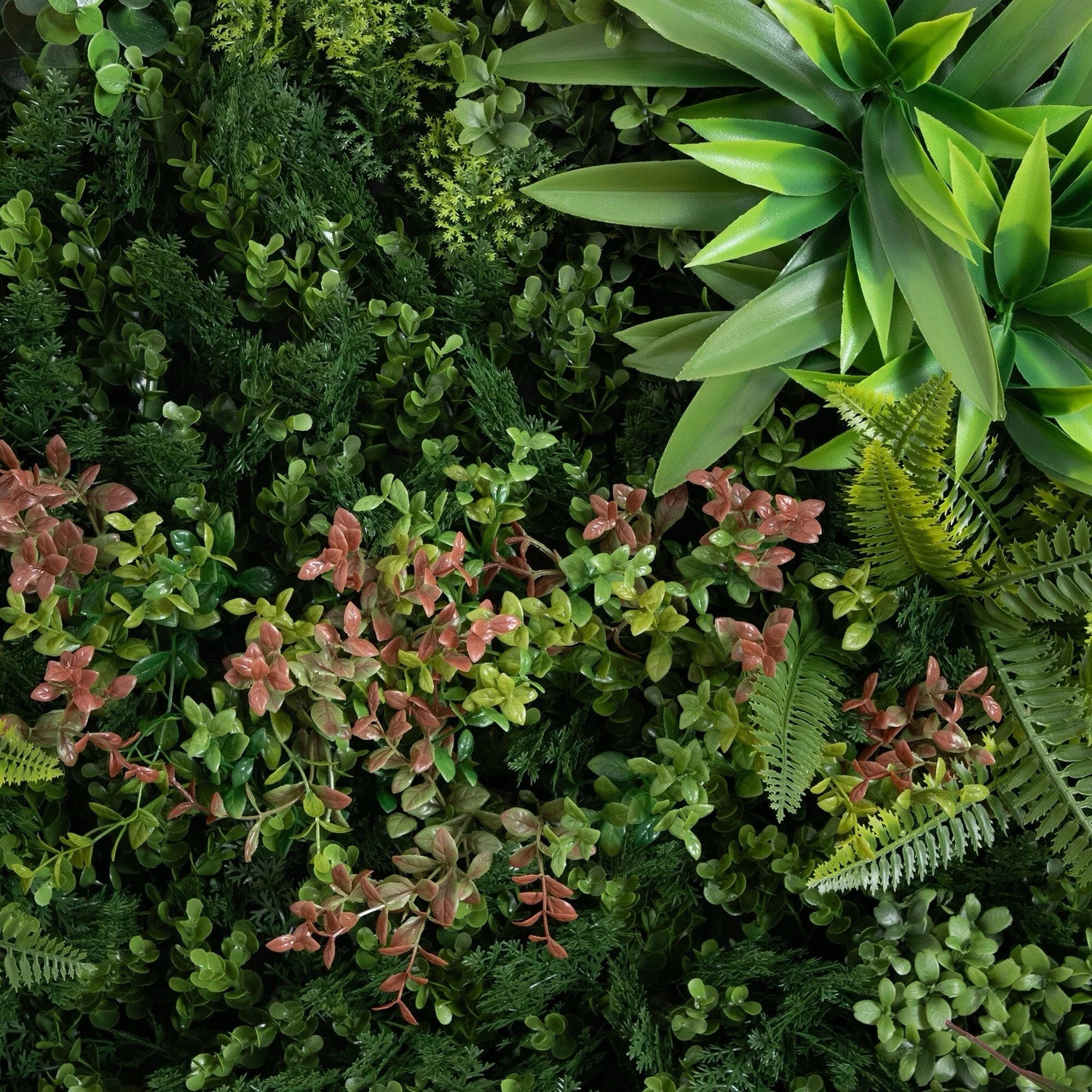 38” UV Resistant Amazon Rainforest Artificial Living Wall Art Panel With Frame