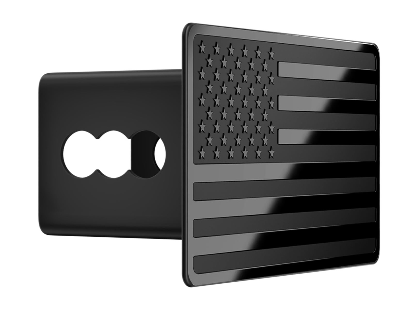 2.5 Inch American Flag Trailer Hitch Cover Plug with 5/8-Inch Pin Diameter Tr…