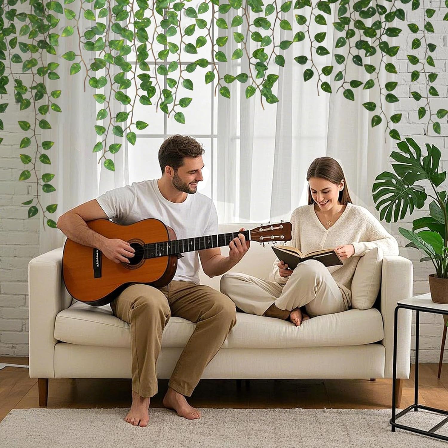 12 Pack 86Ft Fake Plants Artificial Vines for Room Decor, Faux ivy Greenery Garl