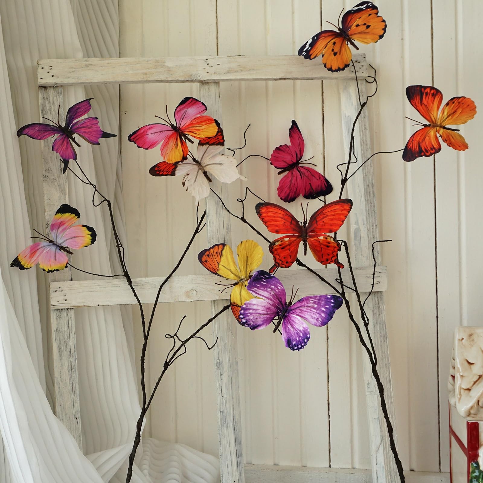 Artificial Butterfly, Silk Butterflys, Butterflies for Crafts for Floral Arra…