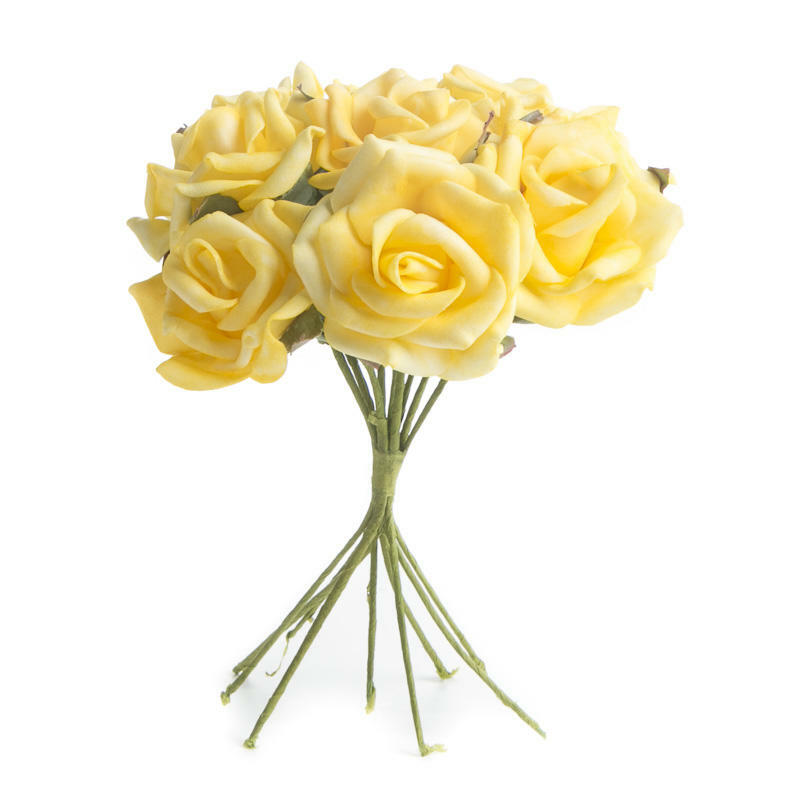 Sweet Bundle of Colorful Yellow Roses for Event Decor