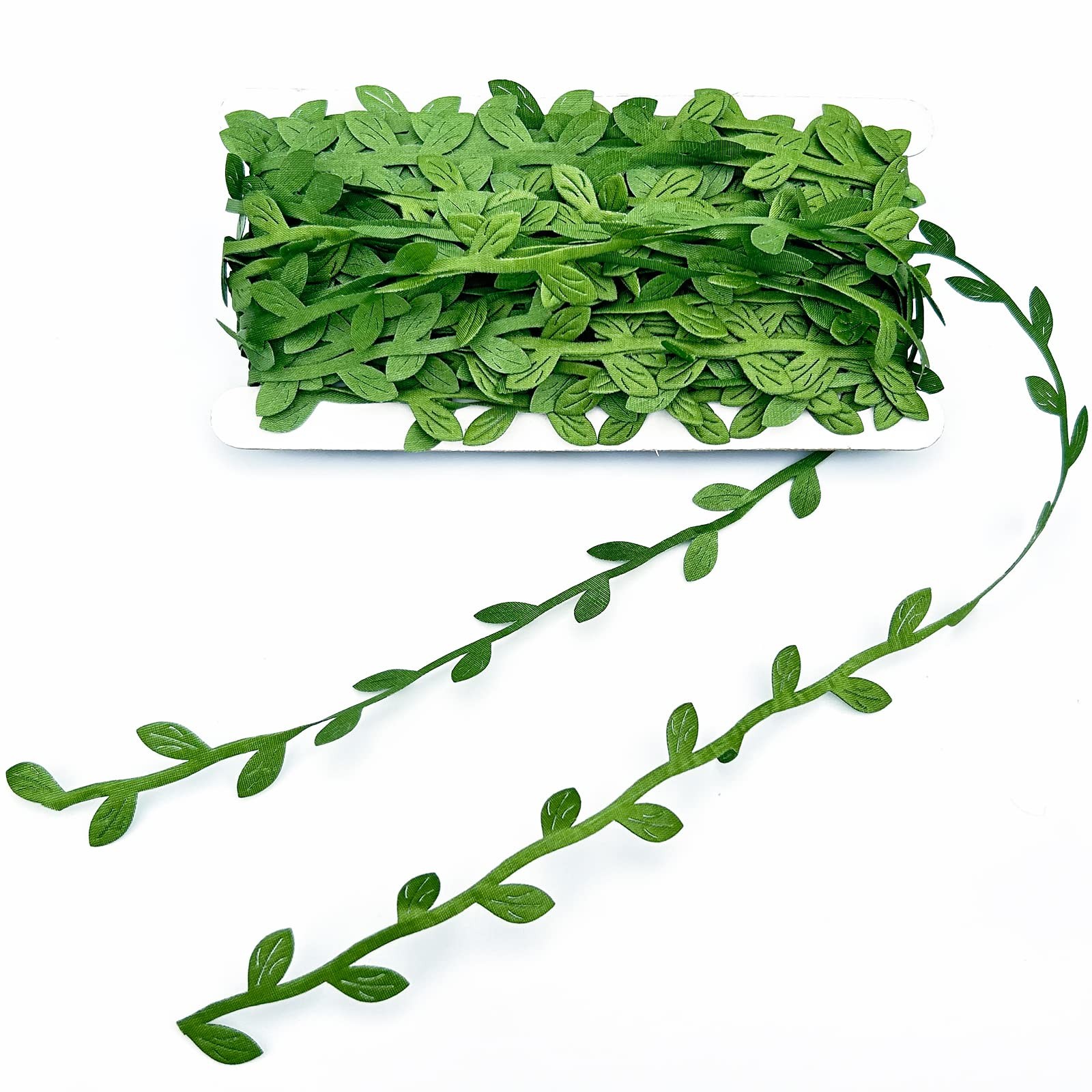 66 Ft Artificial Vines,Green Leaf Gift Wrapping Trim Ribbon,Eucalyptus Leaves…