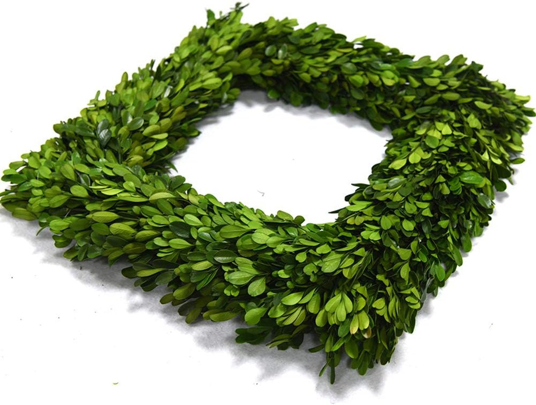 Preserved Boxwood Wreath, Christmas Wreath Wedding Home Decoration, Farmhouse St